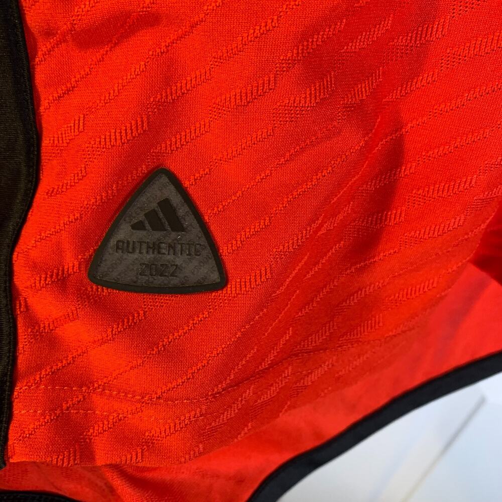 Adidas Belgium 2022 National Team Jersey Size L Red Devils Flames Slim HD9413 - Picture 7 of 12